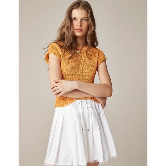 J Crew Montauk Textured Sweater Tee M NWT Black Top BZ511 J.Crew Coastal - Picture 3 of 5